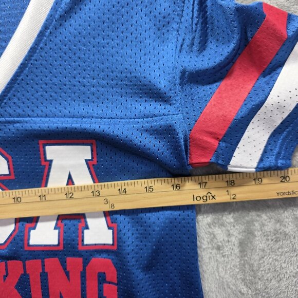 Spencers USA Drinking Team Shirt Womens Medium Jersey Mesh Patriotic Fun Top - Picture 8 of 10